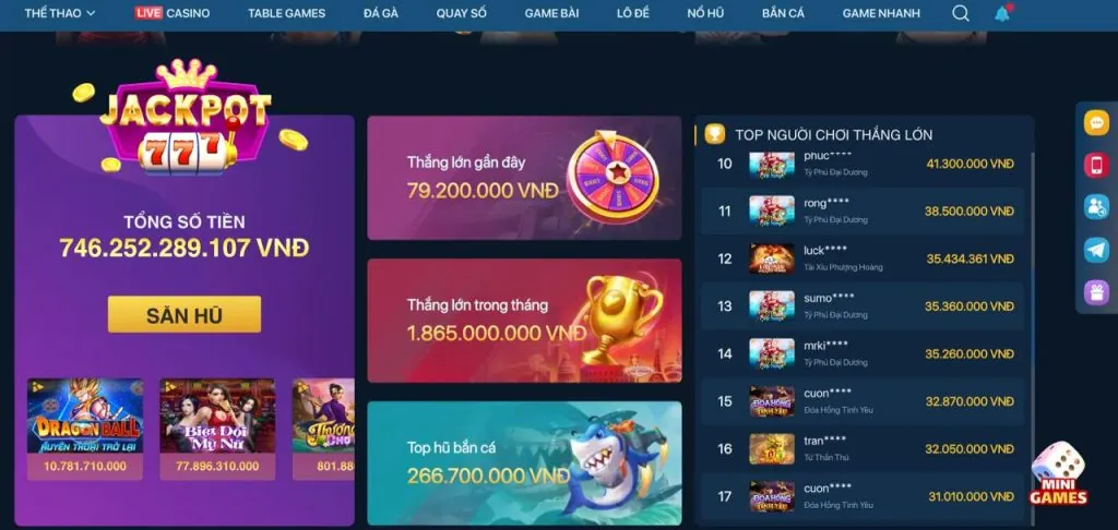 Giao diện ứng dụng slot888 app trên điện thoại